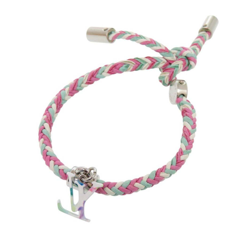 LOUIS VUITTON Pink Leather Charm Bracelet - Picture 3 of 7